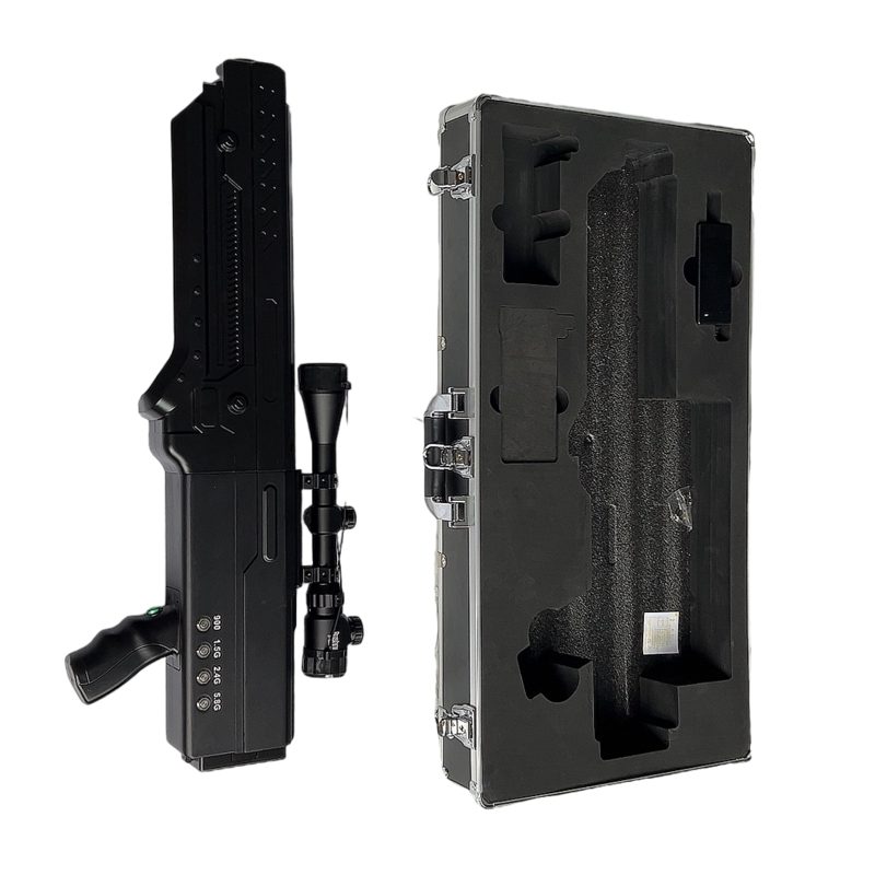  麻阳手持便携式枪型低空防御反制四通道A型